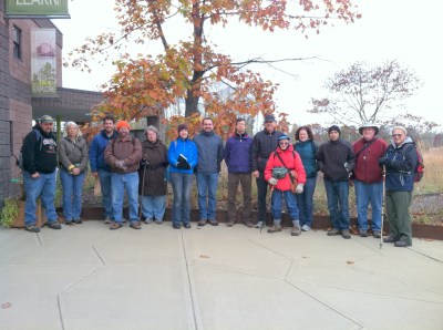 We assembled outside the Pine Bush Discovery Center before heading off to the yellow trail.